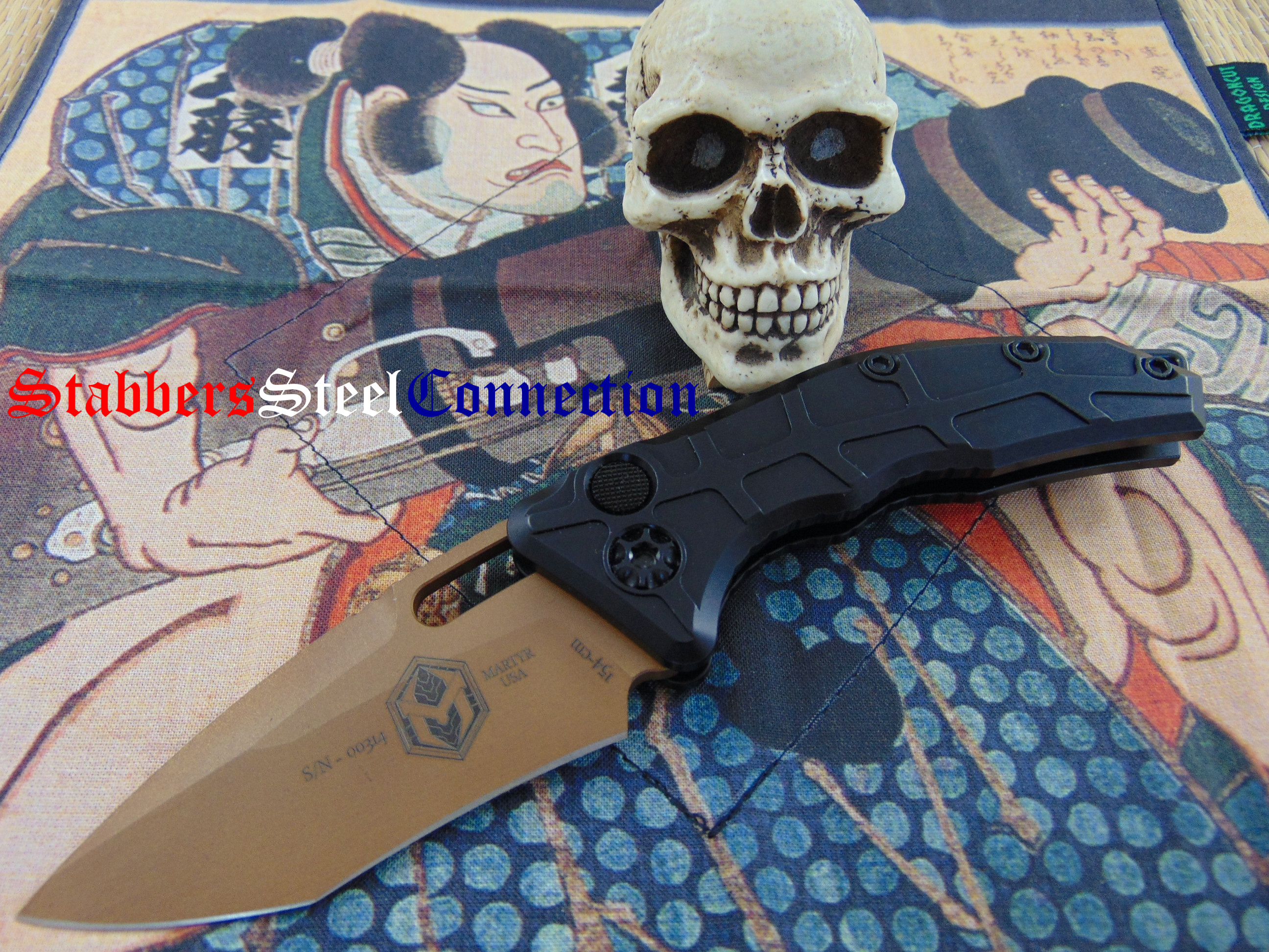 Heretic Knives Martyr Auto Tan DLC Recurve Tanto*SOLD*