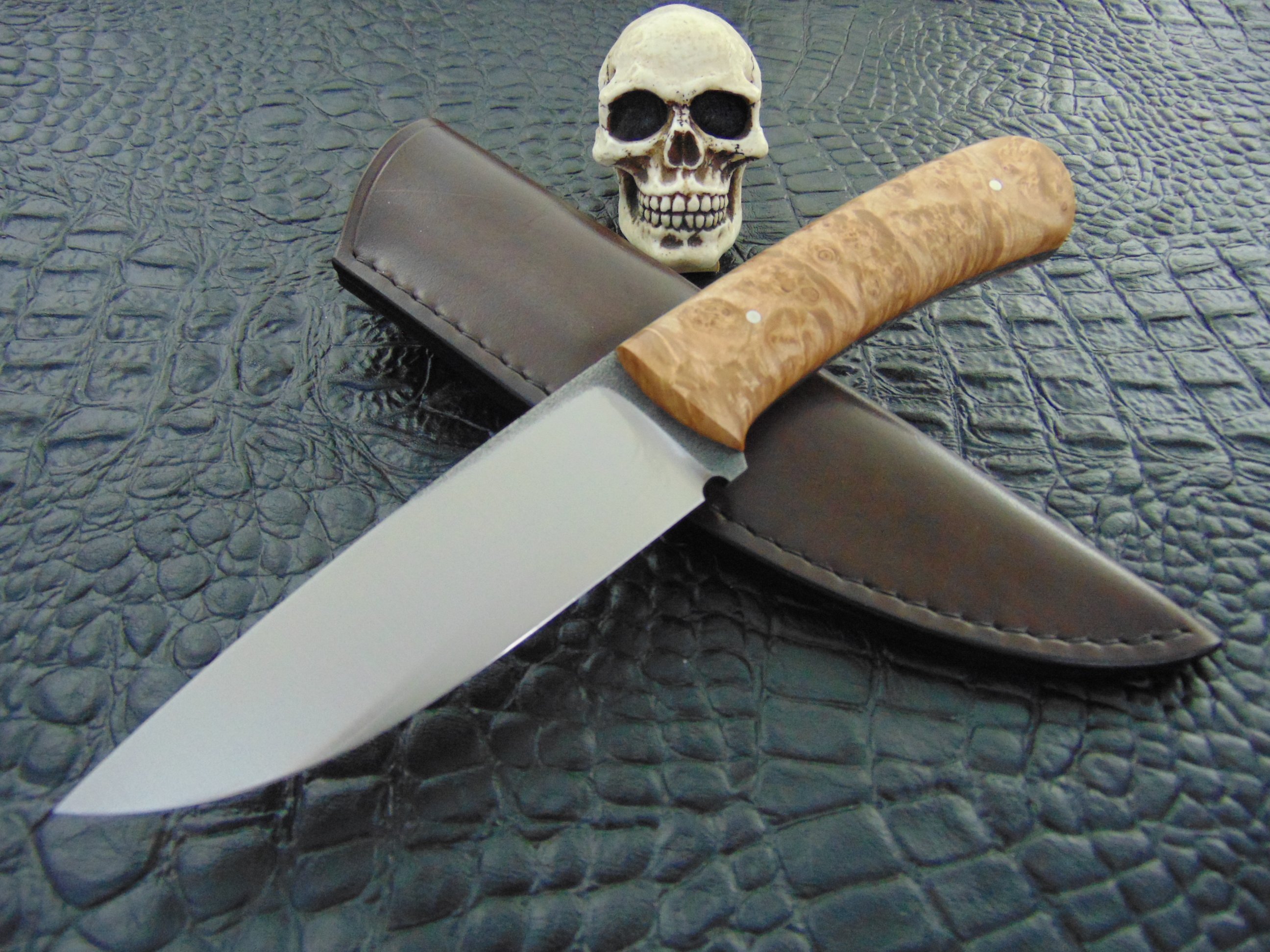 Milan Mozolic Knives Maple Burl Hunting / EDC*SOLD*