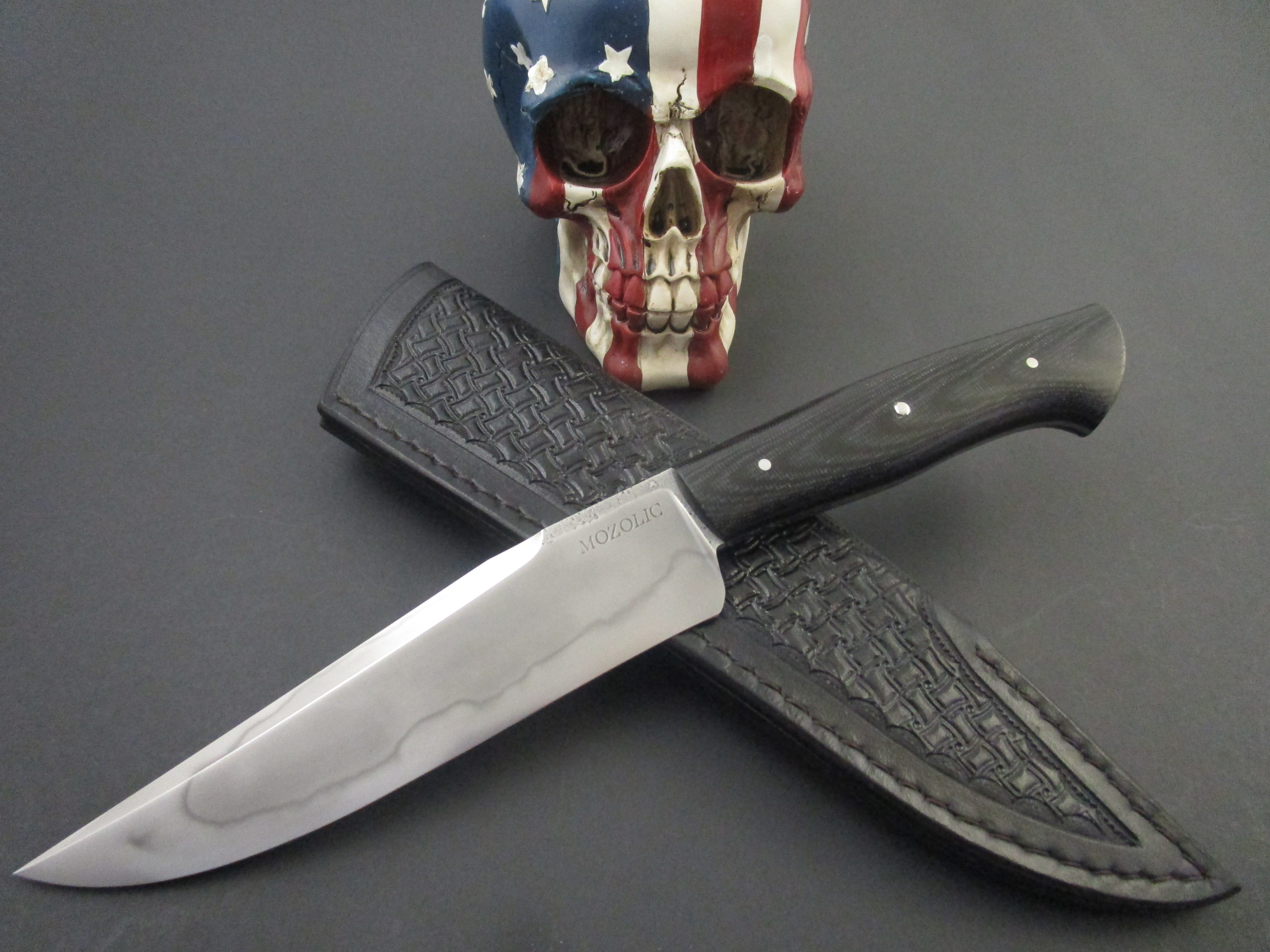 Mozolic knives Forged W2 Hamon Fighter*SOLD*